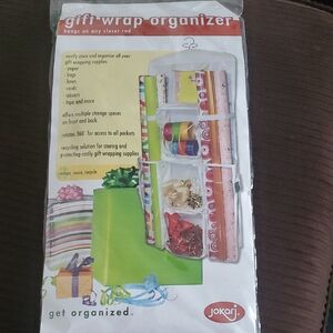 Gift Wrap Organizer - Red, Green, White
